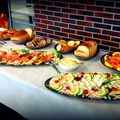 Buffet traiteur avec entrées variées