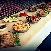 Buffet traiteur avec plats variés