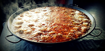 Paëlla en cuisson