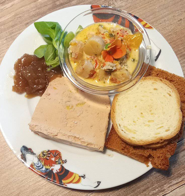 Assiette dessert raffinée